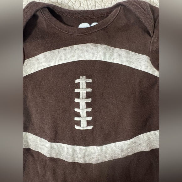 Place Brown and White Football Bodysuit - Picture 3 of 5